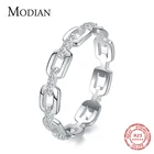 Женское кольцо Modian из серебра 925 пробы с прозрачным фианитом