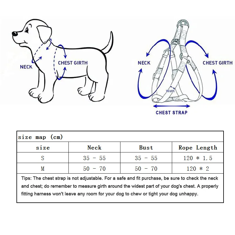 Регулируемый нейлоновый поводок для собак набор с принтом щенка жилет питомца