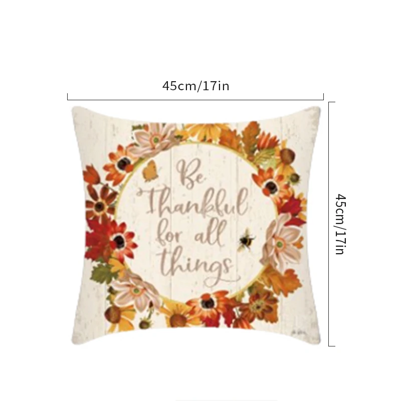 Чехол из полиэстера для подушки в стиле Хэллоуина благодарения | Дом и сад