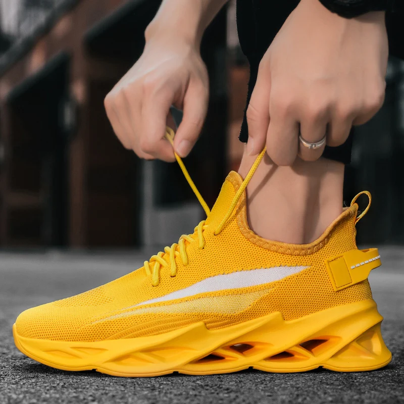 

Fashion Blade Sneakers Men Super Light Breathable Couple Weaven Shoes Casual Male Comfortable Tenis Trainers Zapatos De Hombre