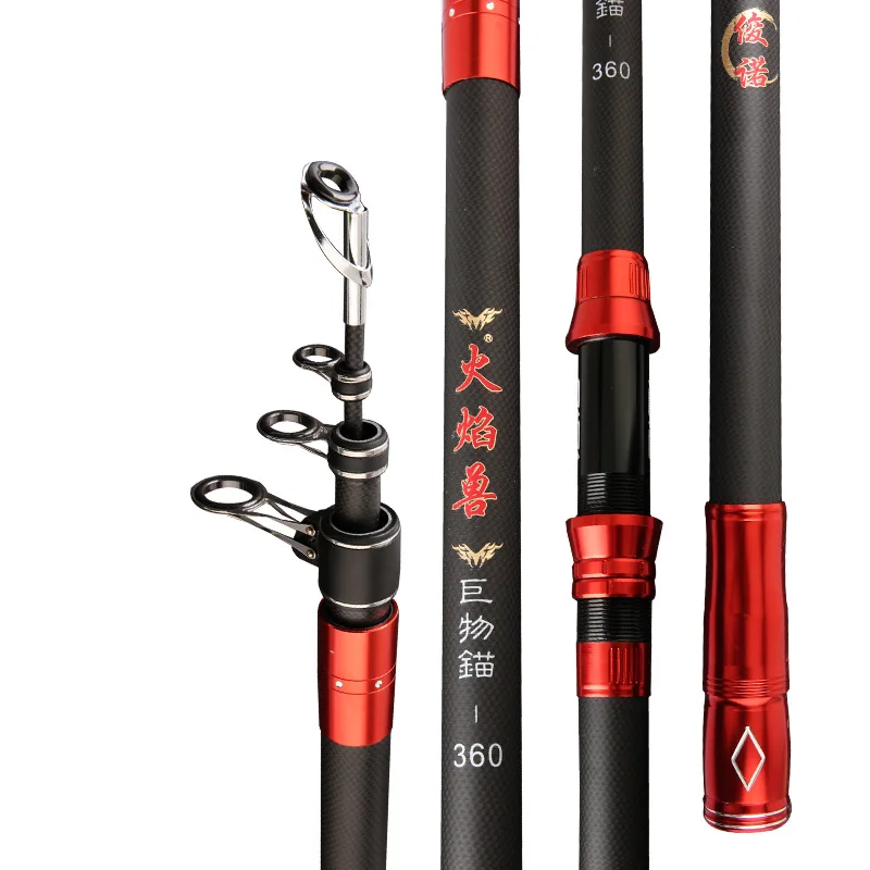 Ultra Light Fishing Rods Spinning Saltwater Carp Winter Fishing Rods Carbon Fiber Black Predator Wedkarstwo Karpiowe Equipment enlarge
