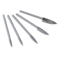 3mm shank 5pcs 3 8mm milling cutters white steel sharp edges woodworking tools three blades wood carving knives