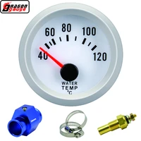 dragon 2 52mm auto car refit blue light water temperature gauge 40120 celsius temp t fitting joint pipe meter free shipping