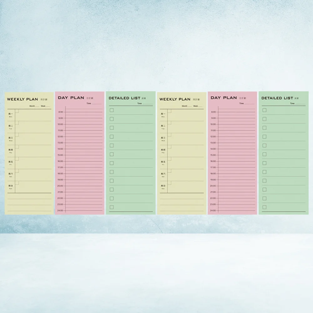 6 шт Наклейка для расписания памятки наклейки удобный план Стикеры Офис школы (30