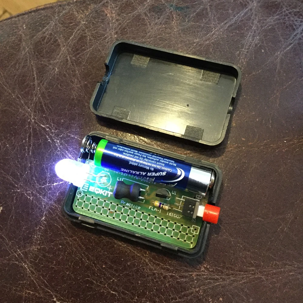 FLA 1 5 V простой фонарик DIY Kit интегральная схема доски пайки практика люкс
