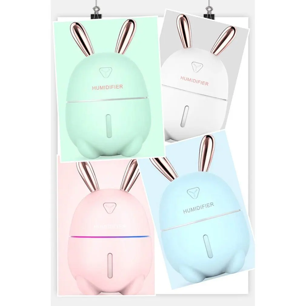 

Cute Rabbit Mini Humidifier Usb Home Mute Bedroom Small Desktop Air Spray Moisturizing Creative Cute Pet
