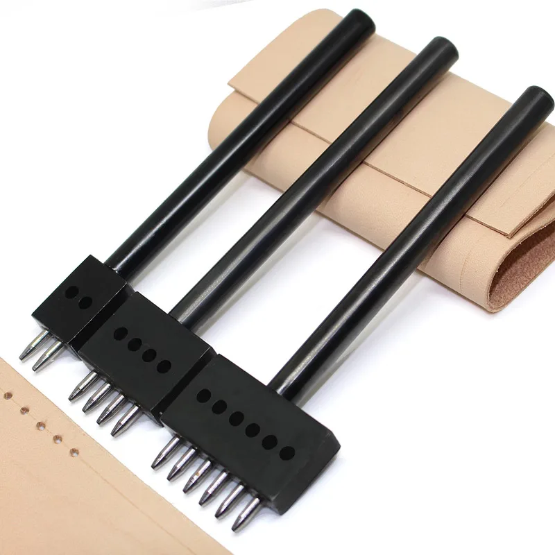 Набор кожаных инструментов для рукоделия Дырокол ручной работы швейный Режущий