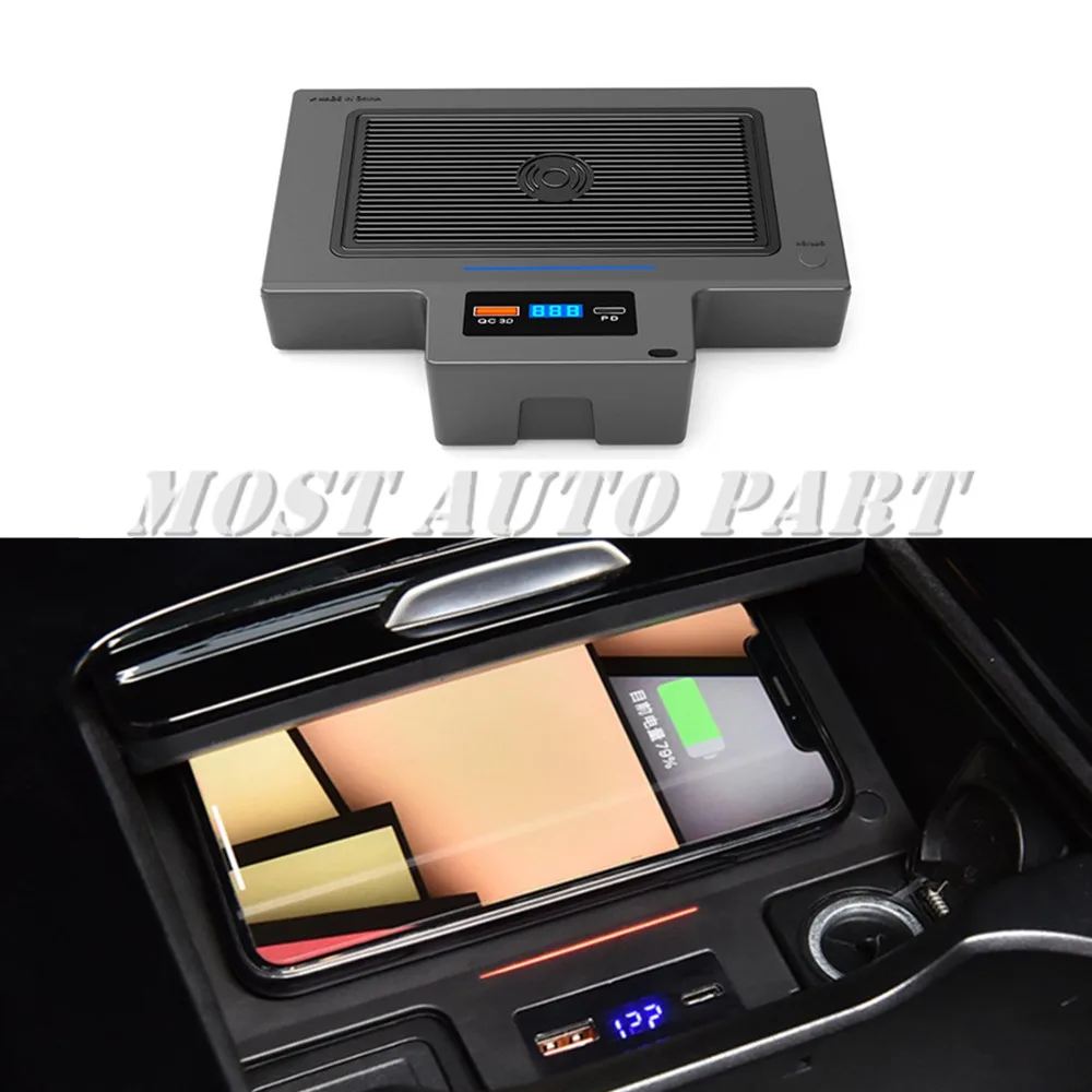 Внутреннее автомобильное беспроводное зарядное устройство для телефона