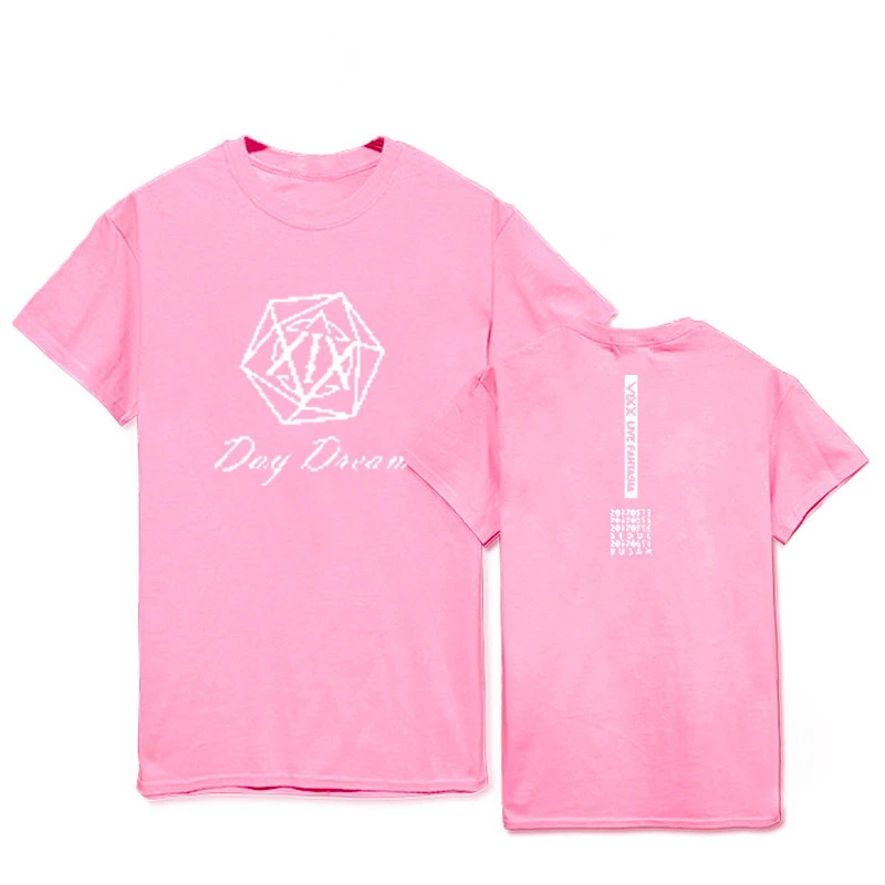 Kpop VIXX DAYDREAM Day Dream Album Shirts K POP Повседневная хлопковая футболка футболки с короткими