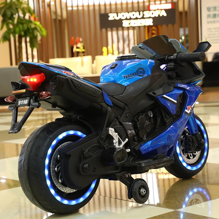 New children's electric toy motorcycle Battery car tricycle Little boy and girl remote control Rechargeable stroller | Игрушки и