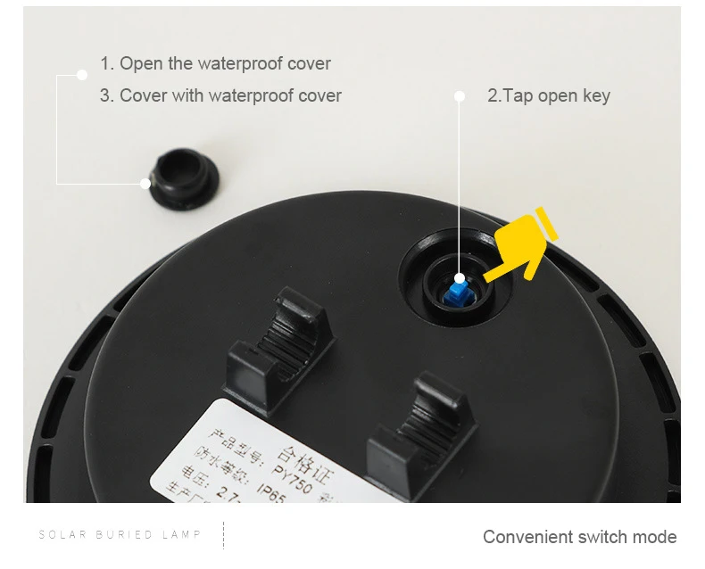 10Leds Solar Powered Disk Lights Pathway Outdoor Waterproof Garden Landscape Lighting for Yard Deck Patio | Освещение