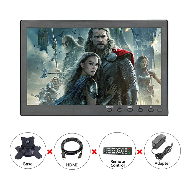10 1 inch touch screen portable monitor pc laptop small lcd display computer hdmi raspberry pi gaming monitor 1366x768 usb port free global shipping