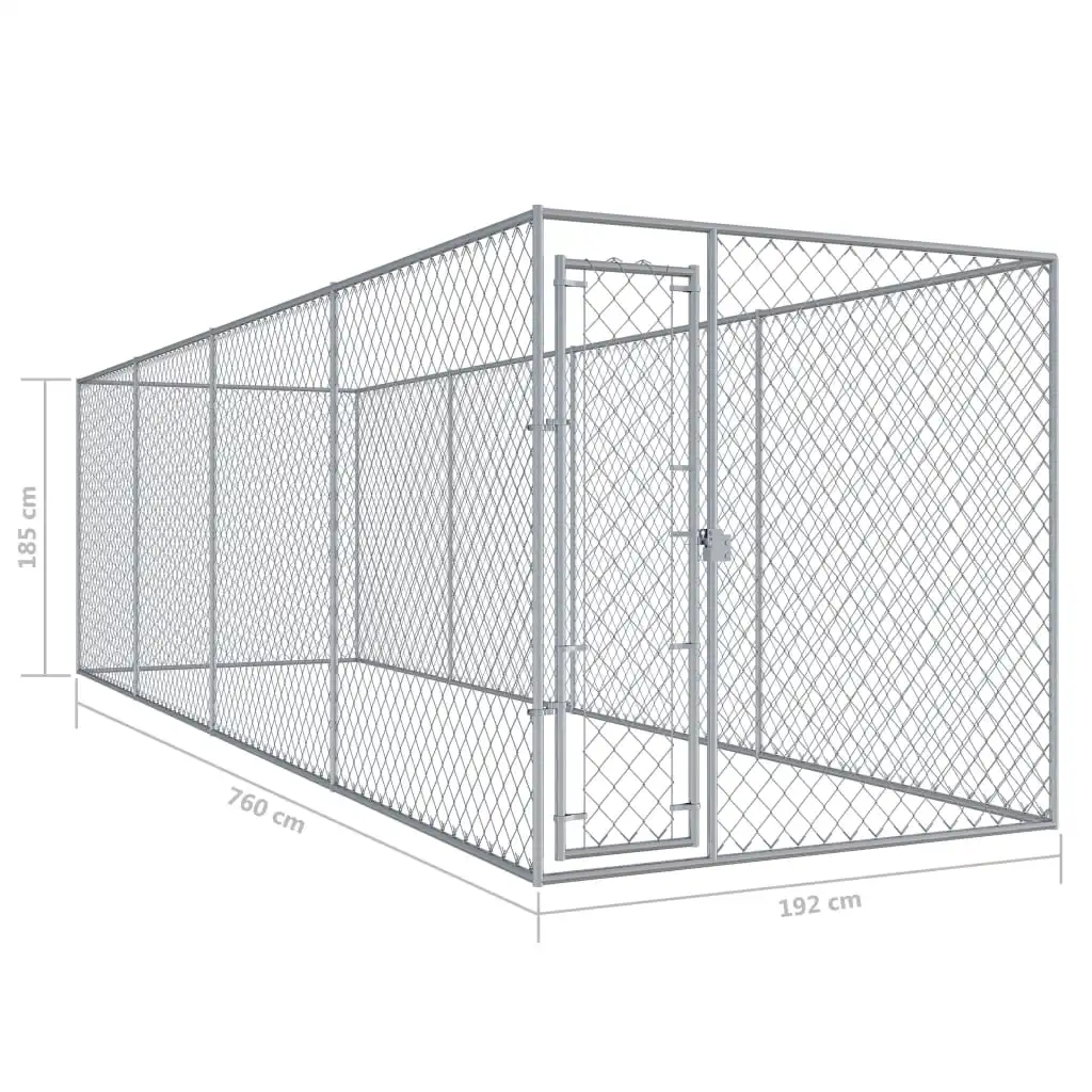 

Outdoor Dog Kennel 299"x75.6"x72.8"