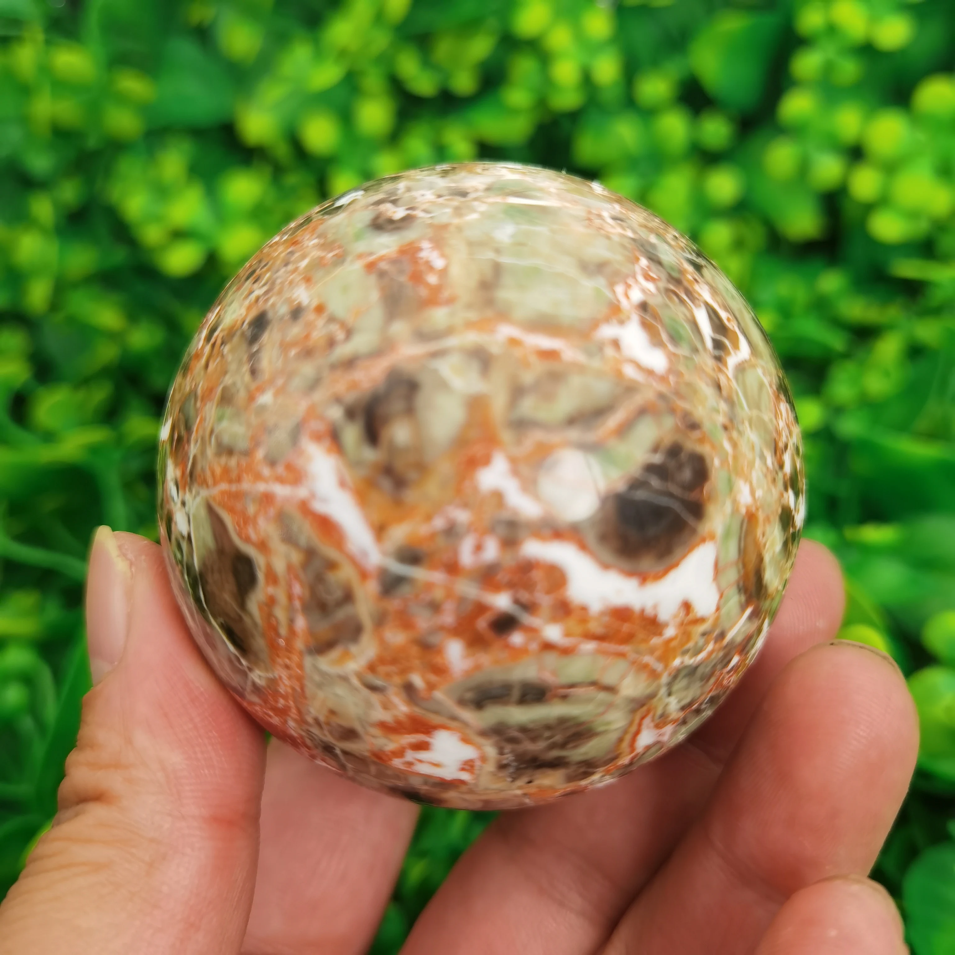 

Natural Money agate Sphere Energy Ball Reiki Stones Room Home Office Aquarium Decoration Accessories Gemstone