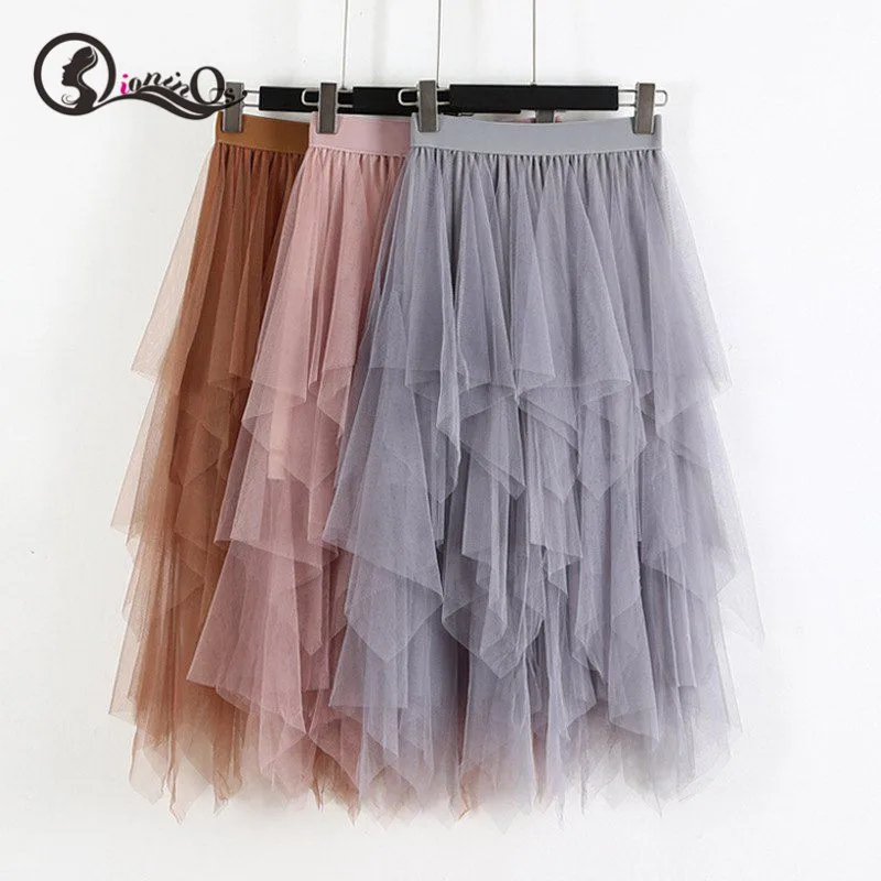 Фатиновая юбка s Женская плиссированная фатиновая для женщин весна-лето 2019