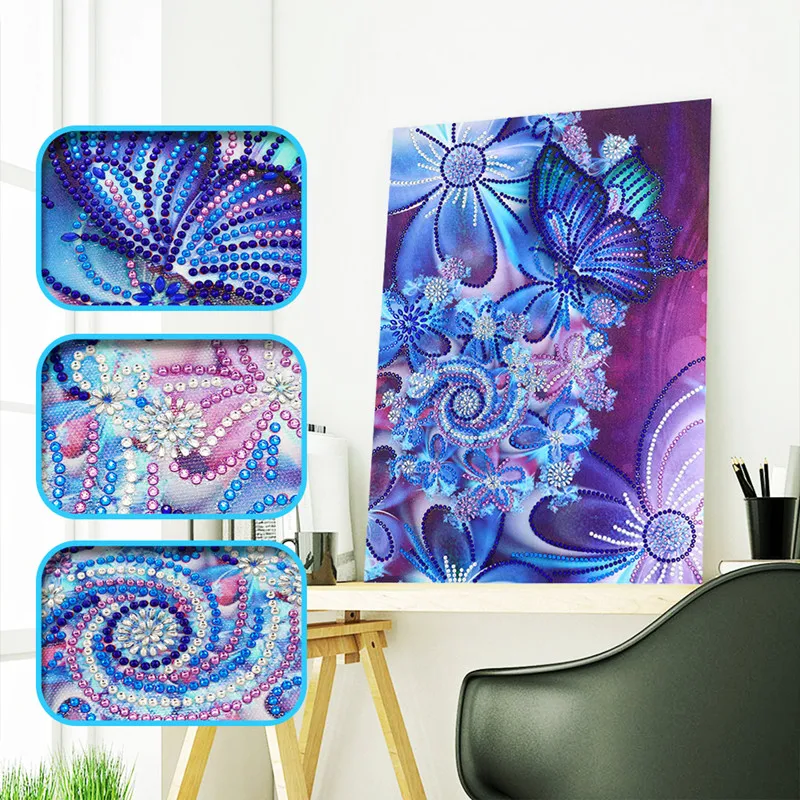 Алмазная вышивка в форме бабочки алмазная живопись животное картина мозаика