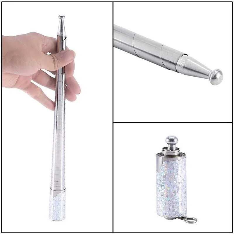 

Staff Portable Martial Arts Metal Pocket Staff New High Quality Pocket Outdoor Sport Steel Silver Gold