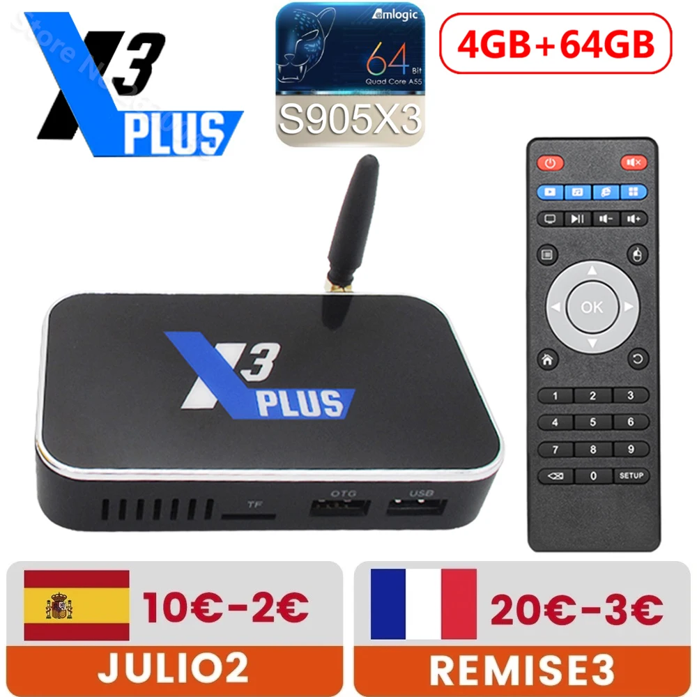 ТВ-приставка X3 PLUS Amlogic S905X3 Android 9 0 2 ГБ 4 Гб DDR4 16 32 64 ПЗУ 4G 5G Wi-Fi 1000M LAN Bluetooth 4K HD CUBE PRO |