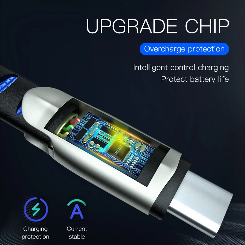 Hkhuibang usb type-C кабель для USB C кабель для samsung S10 S9 S8 Note 9 Xiaomi Phone PD 60W быстрое зарядное устройство 3,0 кабель для быстрой зарядки