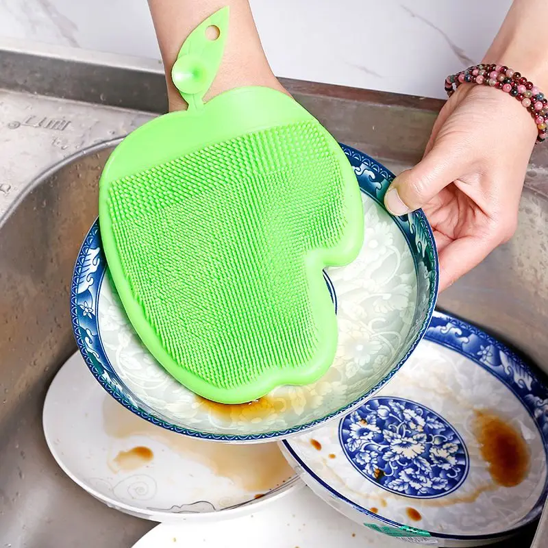 

Silicone Rubber Cleaning Gloves Dusting Dishwashing Pet Care Grooming Hair Car Kitchen Helper New Arrived