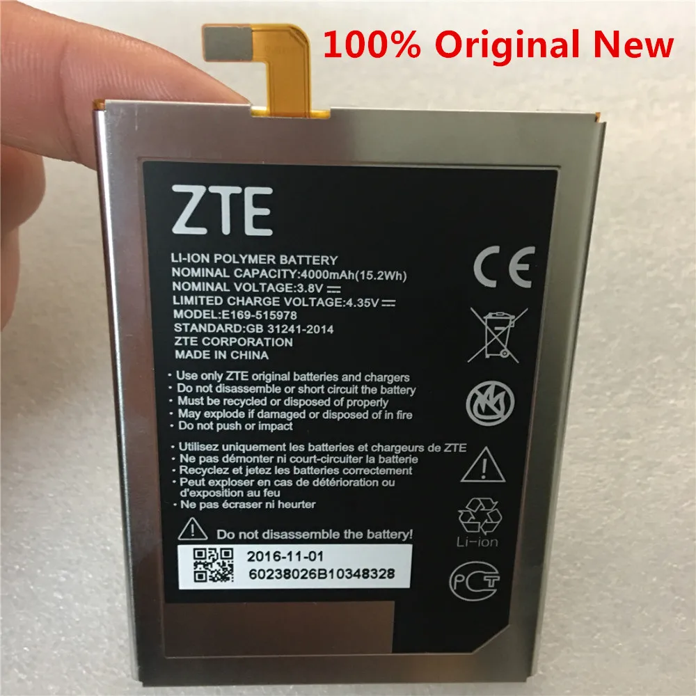 Аккумулятор E169 515978 4000 мАч батарея для сотового телефона ZTE Blade X3 Q519T D2 A452 100%