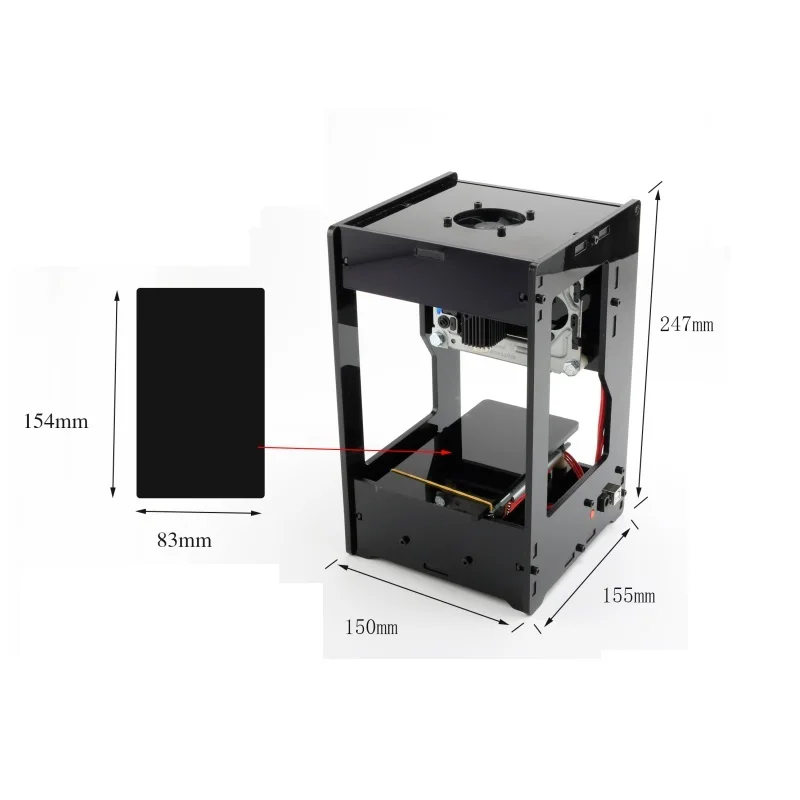 

Mini cnc router laser engraving machine label marking machine 1000mw