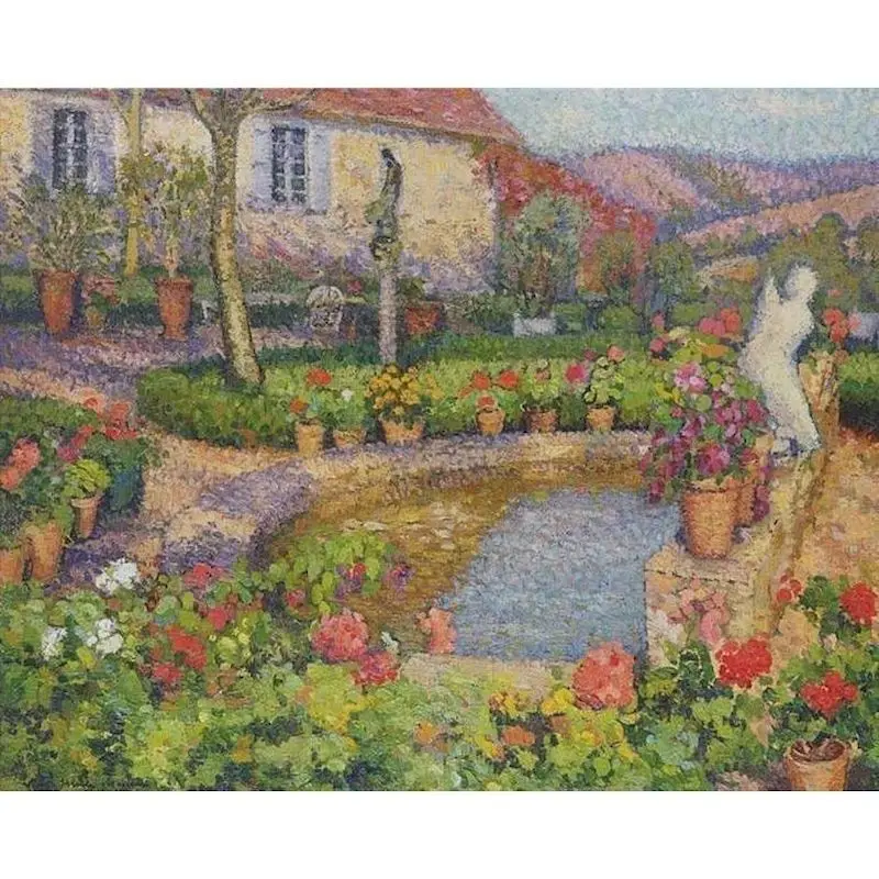 

RUOPOTYy Oil Paint By Numbers Landscape Kits For Adults Children Unique Gift Modern Garden courtyard Living Room Decor Artcraft