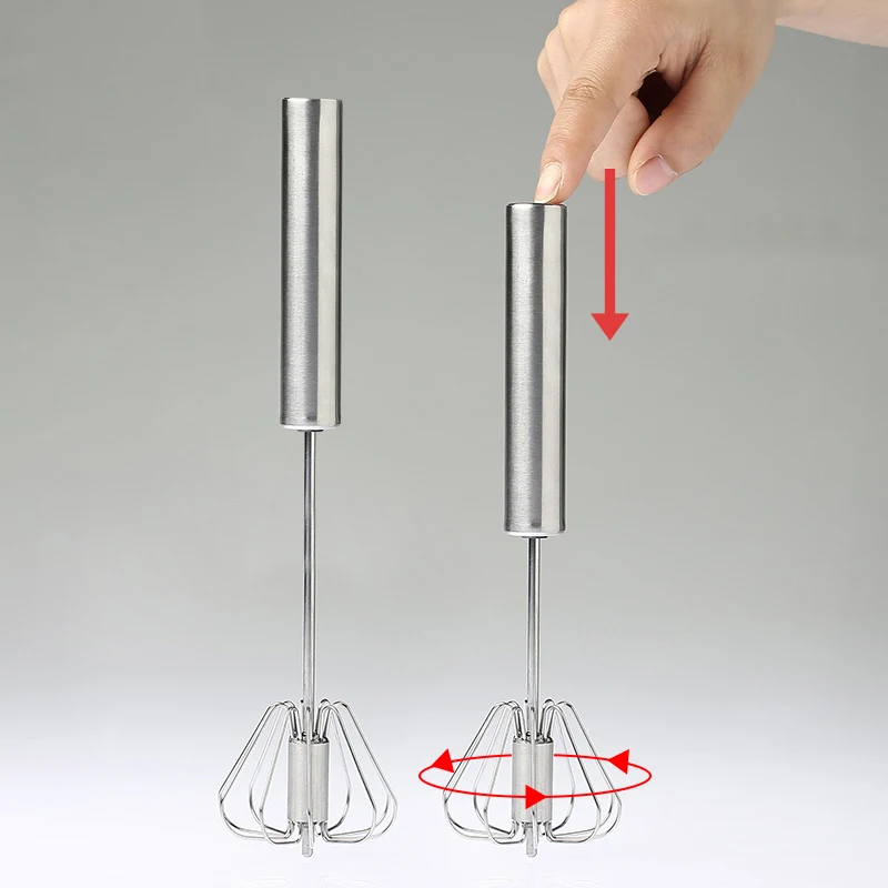 Полуавтоматический Миксер для яиц из нержавеющей стали молочный коктейльный