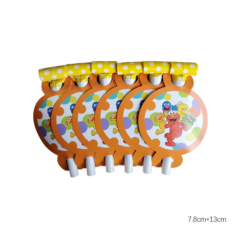 Sesame Street Birthday Party Decoration Tableware Set Paper Plates Cups Napkins Kids Decor Tablecloth Supplies | Дом и сад