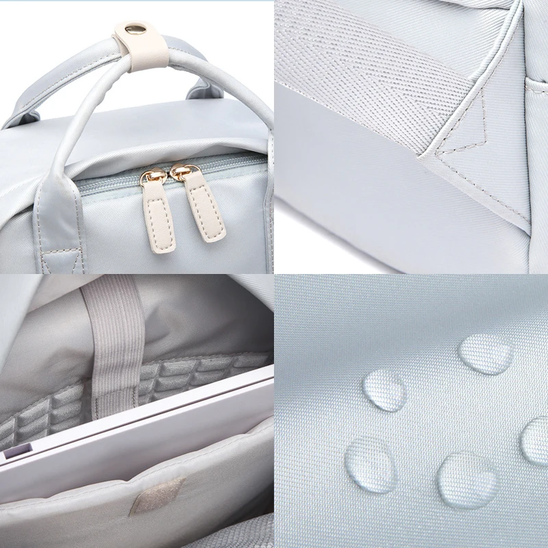 Double S houlder Computer Bag Female Large Capacity Backpack Oxford Cloth Student Schoolbag 2021