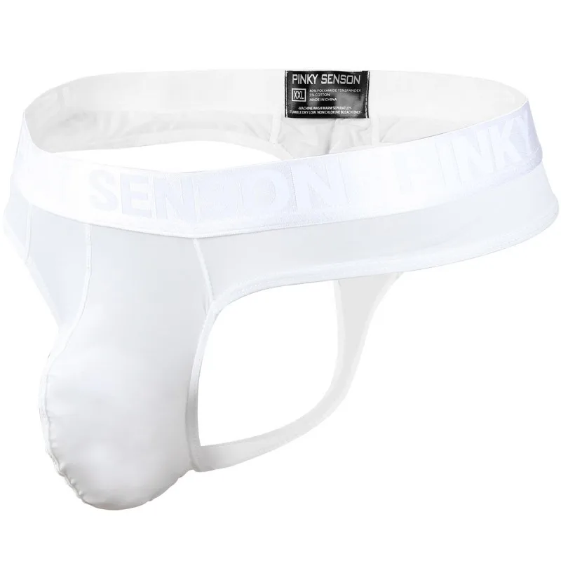 Стринги мужские из вискозы пикантные трусы-танга с Т-образной задней частью