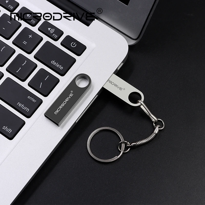 

100% Original Capacity USB Flash Drive 128GB Super Speed USB 2.0 Memory Stick 64gb 32gb 16gb 8gb silver metal Pen Drives