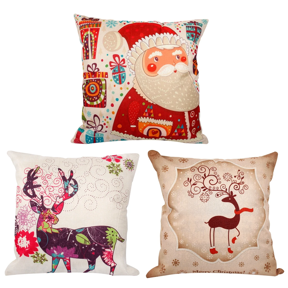 QIFU Merry Christmas Наволочка украшения Рождественские украшения для дома Navidad Natal Noel новогодние подарки