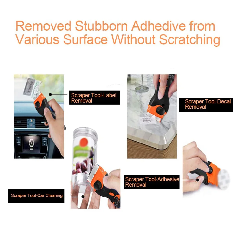 

42pcs Double Edge Razor Scraper Blade Car Window Tint Vinyl Sticker Removal Tool Removing Vinyl Debris Sign Stickers Labels