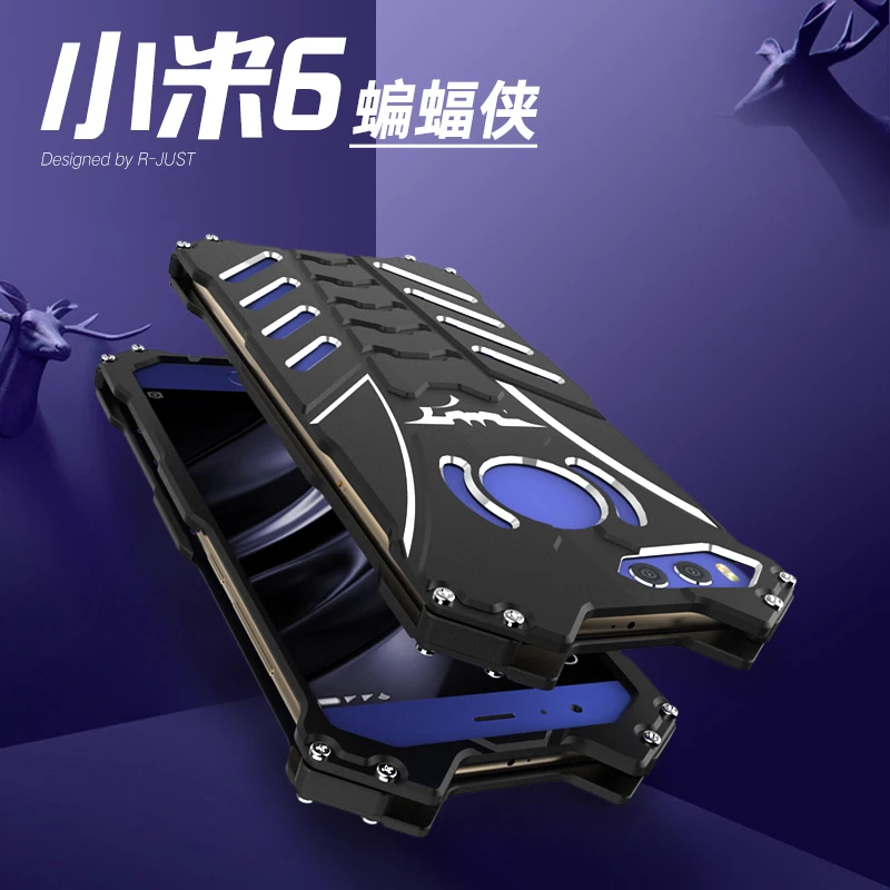 Роскошный Алюминиевый металлический чехол Бэтмена для xiaomi 6X 8 explore ore 9 SE A2 A3 Lite Play