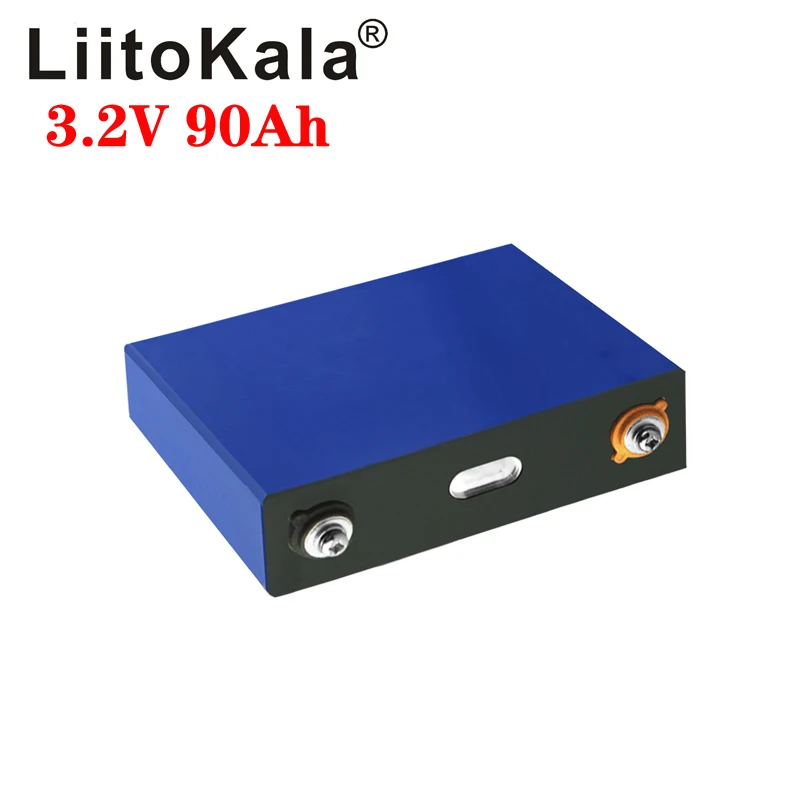 

8pcs LiitoKala 3.2V 90Ah LiFePO4 Prismatic Cell LifeCycles 3000 Times 3C Discharge For 12V Caravan electric vehicle golf cart