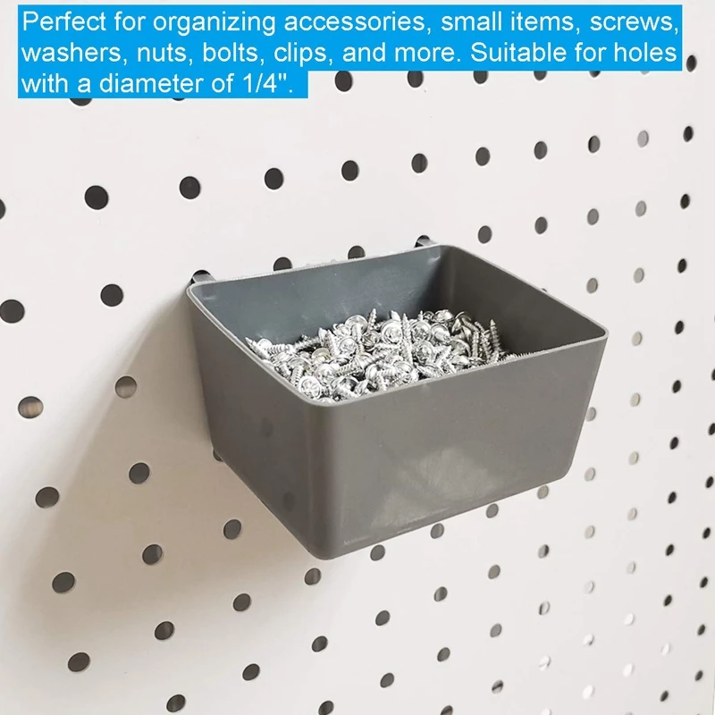 

80 Piece Pegboard Hooks Assortment with Pegboard Bins, Peg Locks, for Organizing Various Tools for Kitchen Craft Room