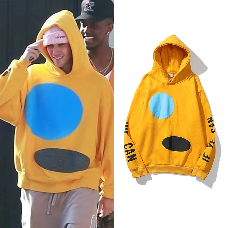 

Justin Bieber Hooded Hoodies Plus Velvet Hip Hop Kanye Hoodie Sweatshirt Men Streetwear Long Sleeve Hoodie Women Stranger Things
