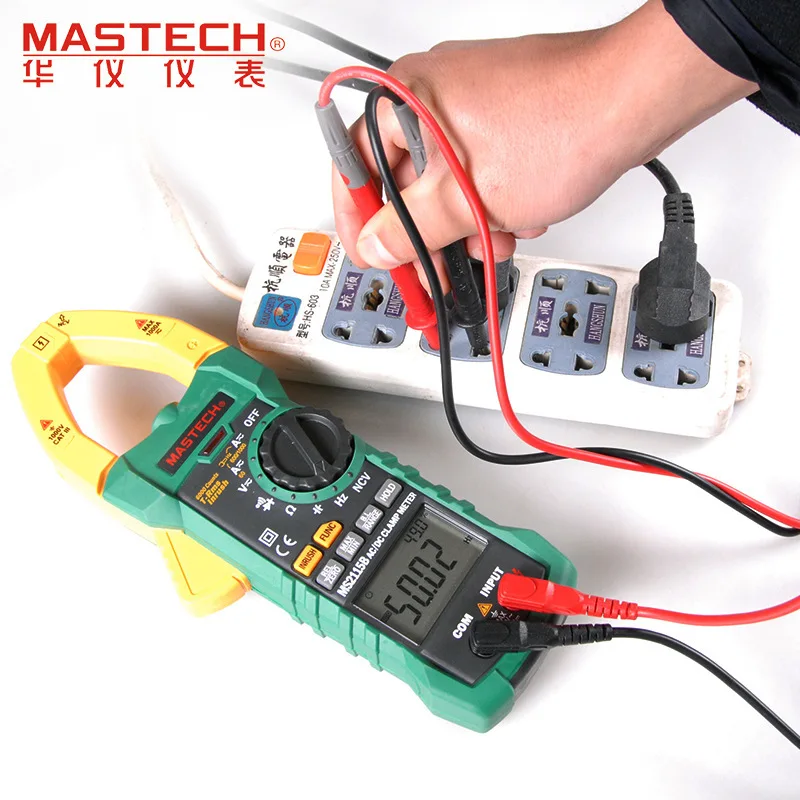 Цифровой мультиметр зажим MASTECH MS2115B тестер с USB для измерения частоты напряжения