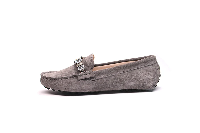 genuine cowhide leather women shoes Female Casual Fashion Flats Spring Autumn driving shoes women leather loafers