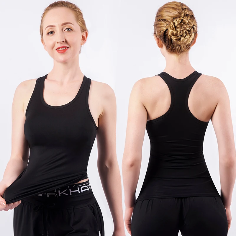 

High Quality Woman Sports Vest Quick-Drying Sleeveless Fitness Running Yoga Vest Female Running Bodybuilding Tank Top Sportswear