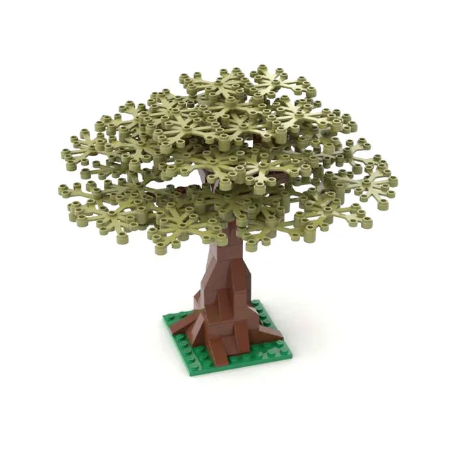 Растения листья деревья MOC строительные блоки детские игрушки детский подарок