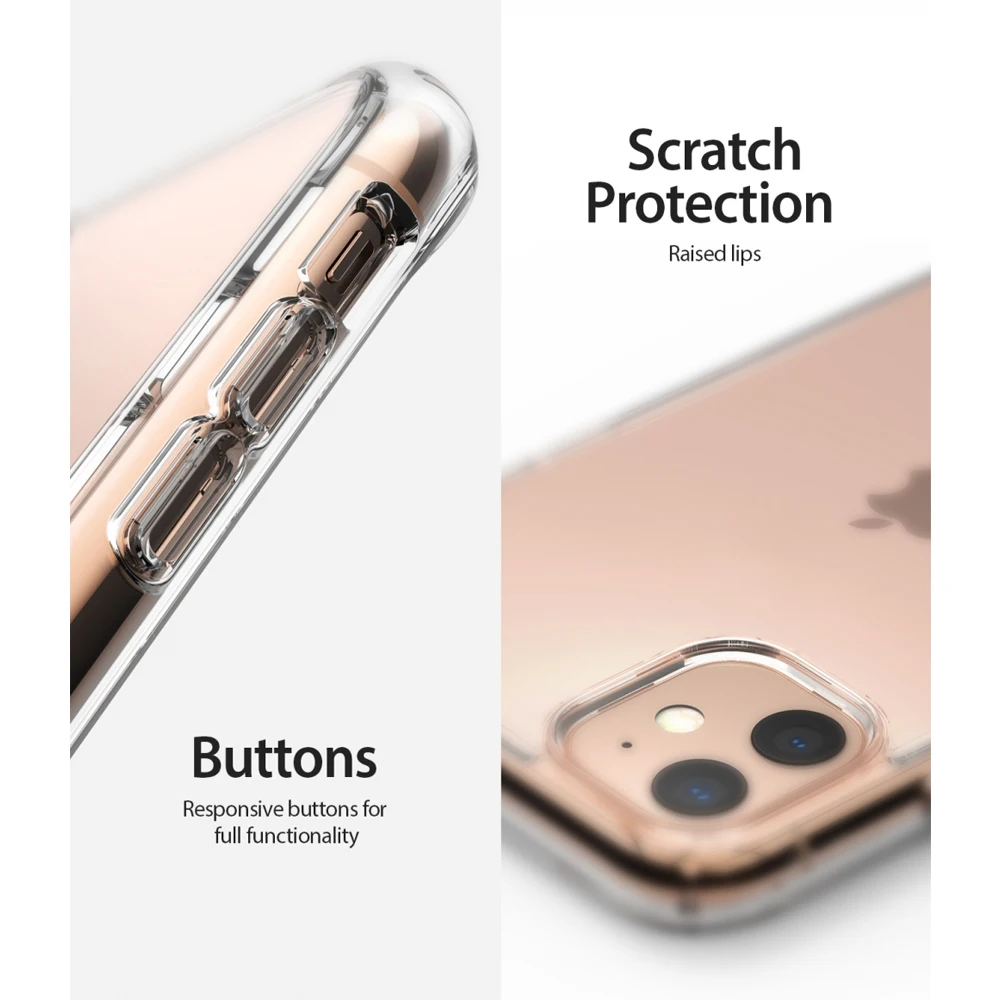 Ringke чехол Fusion для iPhone 11, прозрачный чехол из поликарбоната и мягкий чехол из ТПУ в стиле милитари, чехол для iPhone