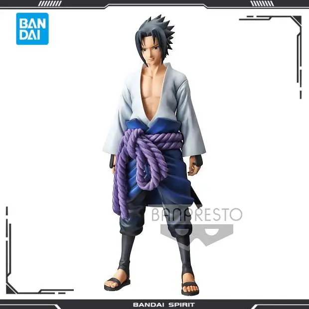 

Original Bandai Naruto ROS Uchiha Sasuke Anime Figure PVC toys Decoration Collection figure for friends gifts Model Dolls 27cm