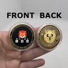 D21 красивый догкоин-убийца Шиба-ину, монета (шиб), криптовалютический металл, золото или серебро, физическая шиб, красная монета, догн-убийца, коллекция