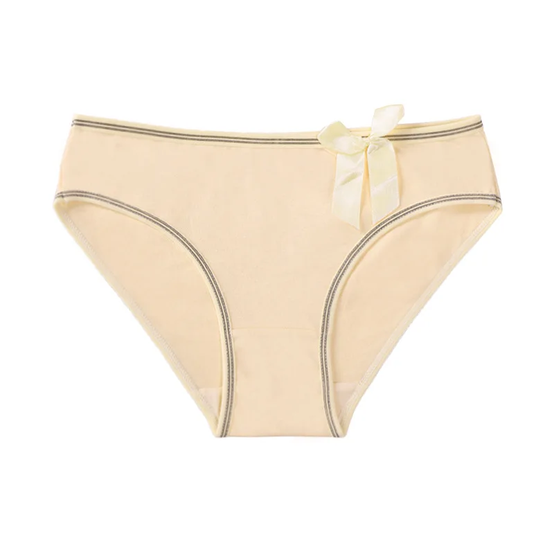 

Underwear Women Simple Cotton Ladies Briefs Japanese Comfortable Breathable Bow Girls Underwear Sexy Lingerie Ropa Mujer