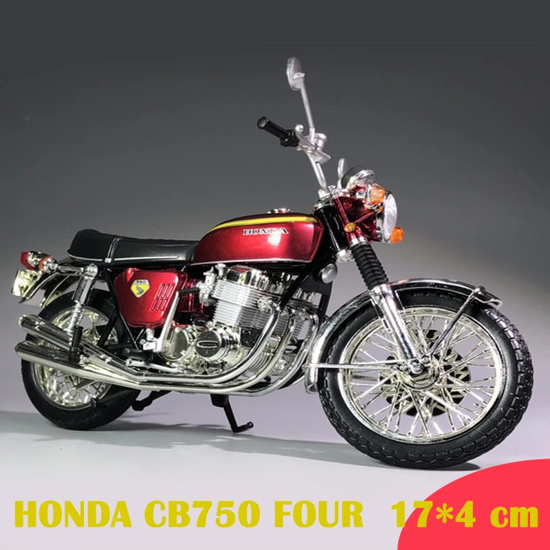 HONDA CB750 four 1:12 HONDA CB750 Police Motorcycle Cruiser Diecast Simulation 17CM Engine Display Model Boy Birthday Gift - Цвет: HONDA CB750 four
