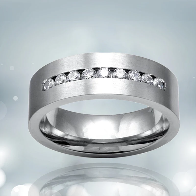 Комплект парных колец ювелирные изделия мужское кольцо из нержавеющей стали и