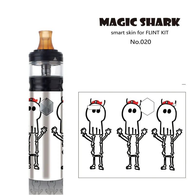 Череп Зомби птицы Одна деталь стерео ПВХ Pod Vape пленка Стикеры футляр для вейпа таб