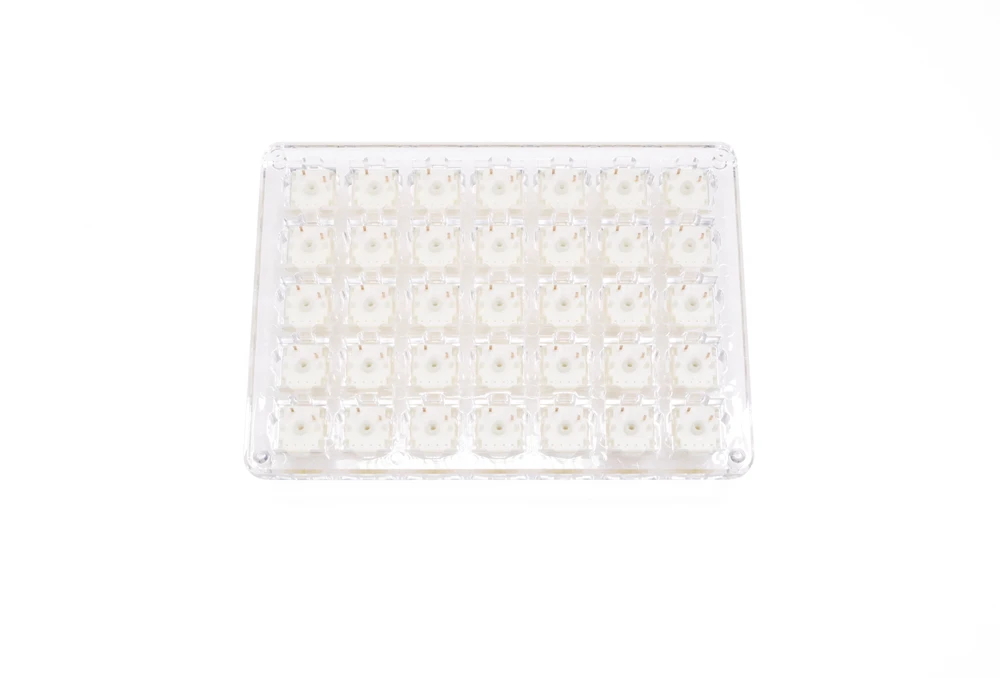 gateron cap milky yellow v2 switch extras 5pin rgb linear 63g mx stem switch for mechanical keyboard 50m with acrylic base case free global shipping